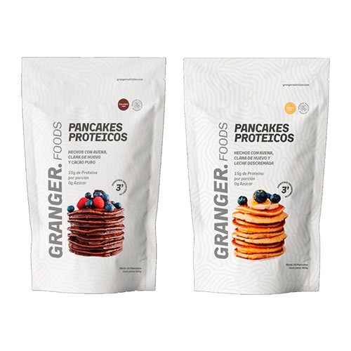 Pancakes Proteicos (Vainilla o chocolate)